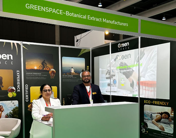 GreenSpace Herbs leadership at an industry exhibition